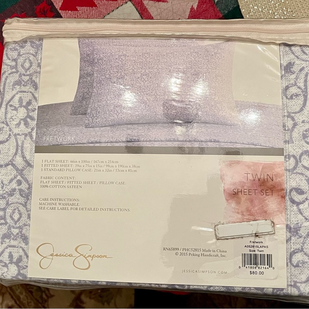 Jessica Simpson twin sheet set new - Picture 2 of 4